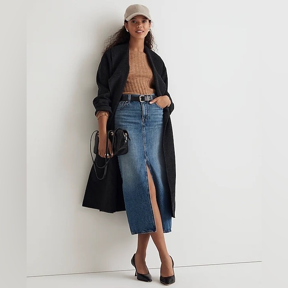 NWOT Denim Mid-Rise Maxi Skirt in Pratt Wash - Size 31 - Picture 1 of 6